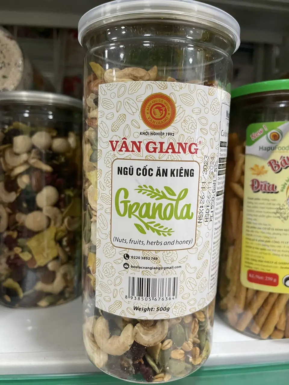 Ngũ cốc ăn kiêng Granola Vân Gian (Hũ 500g)