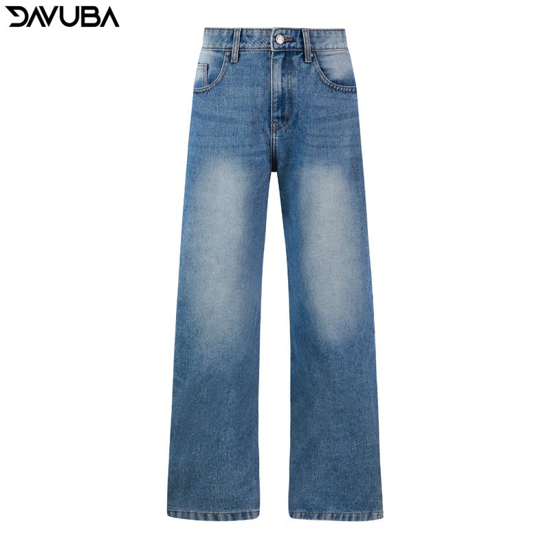 Quần Jeans Ống Rộng DAVUBA trơn SM113 3