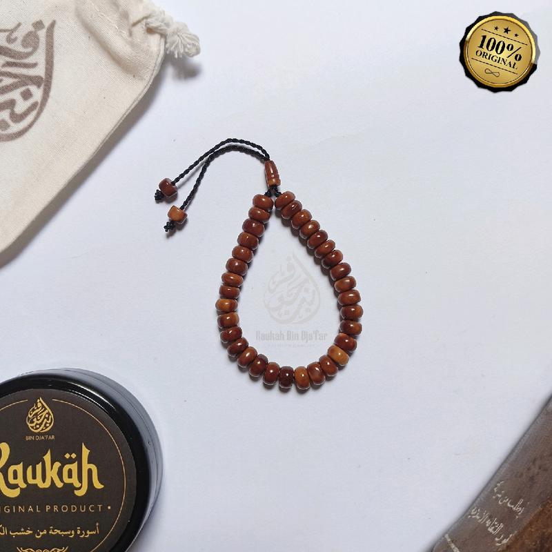 BinDja'far - Gelang Tasbih 33 Estetik Kaukah Asli Premium Quality Pria Wanita Dewasa - Gelang Tali Serut Kokka Bracelet Uniseks Coklat Aksesoris Couple Laki-laki Perempuan 2