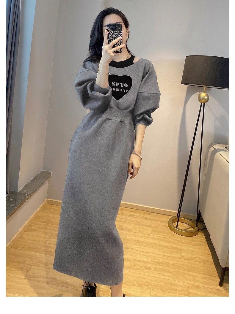Product Introduction of Váy Len Corseted Màu Xám Độc Đáo Thiết Kế Đẹp, Dành Cho Nữ, Bộ Sưu Tập Xuân Và Mùa Thu, Hàng Mới Về 2024, Thêu Tình Yêu, Váy Giả Hai Mảnh, Xu Hướng Thời Trang, Đẹp, Trẻ Trung Dress Women Tre Màu Trắng 12