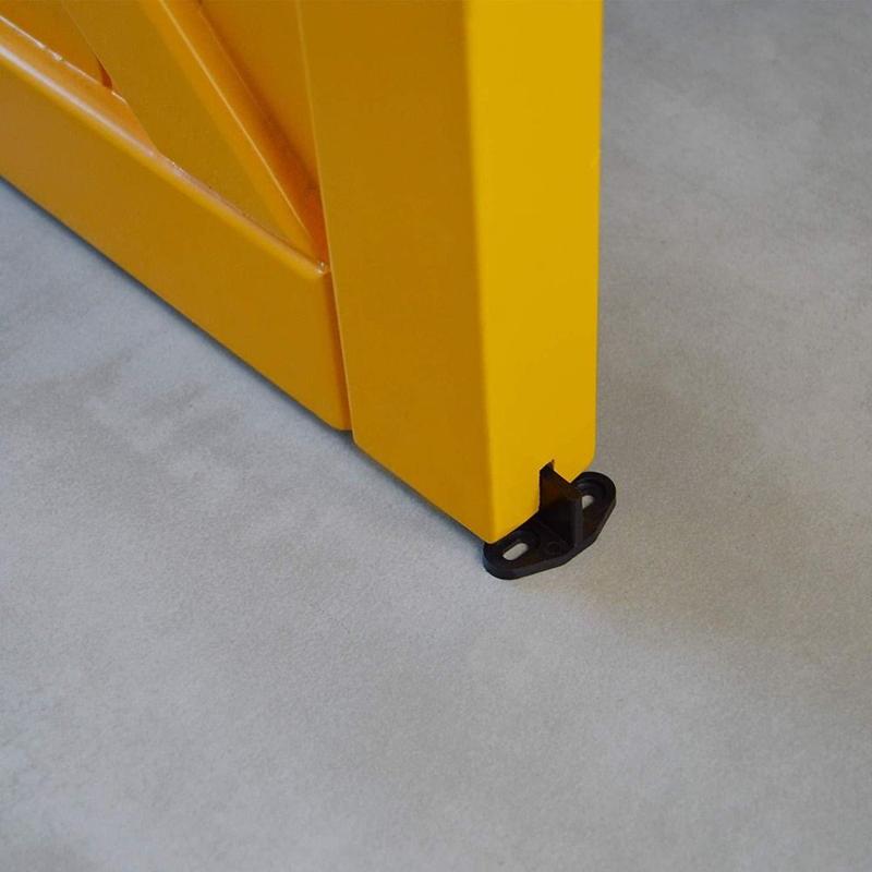 Product Introduction of Household Sliding Barn Door Floor Guide Plastic Anti-Swinging Adjustable Stay Roller Rail Accessories Furniture Hardware Fixing Bottom Bracket For Bottom Sliding Door Hanger 16