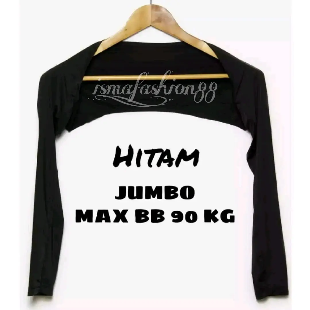 jumbo manset bolero manset tangan sambung junbo spandek premium Hitam Panjang