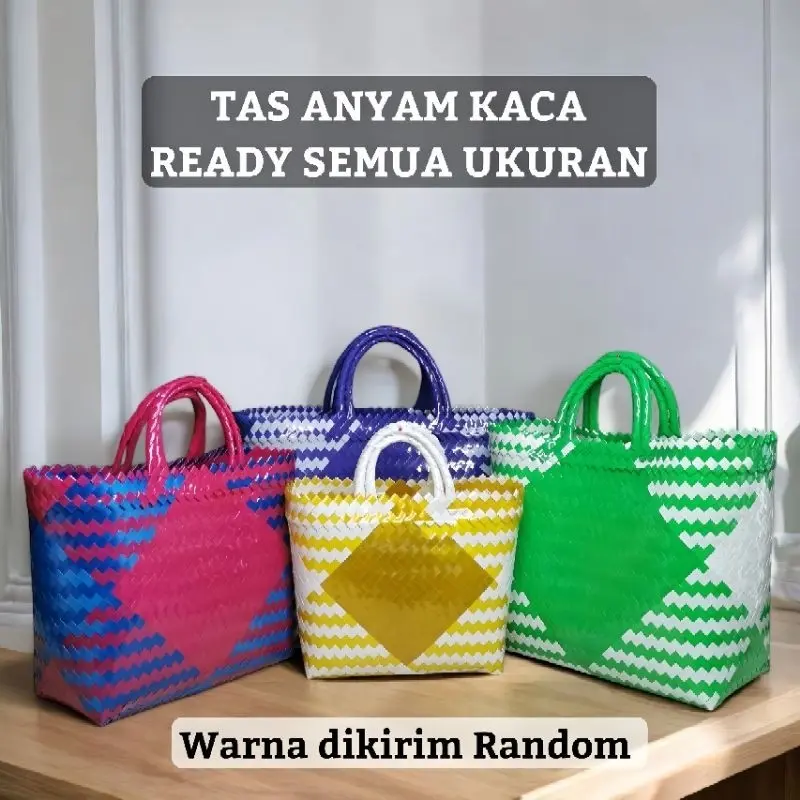 TAS ANYAM KACA TAS KERANJANG BELANJA