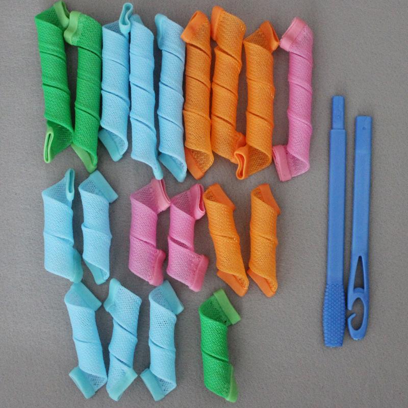 Con Lăn Tóc Bộ Dụng Cụ Tạo Kiểu Tóc Xoắn Ốc Tự Làm, 18 Cái / bộ, Máy Uốn Tóc, Dụng Cụ Tạo Gợn Sóng Không Nhiệt, Không Làm Hỏng Tóc, Dụng Cụ Tạo Kiểu Tóc 2