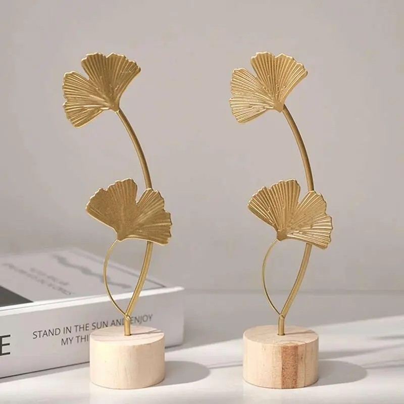 Đồ Thủ Công Lá Bạch Quả Vàng, Phong Cách Bắc Âu, Lá Trang Trí, Thích Hợp Cho Phòng Khách Và Văn Phòng, Phụ Kiện Đồ Trang Trí Nhà Cửa, Đồ Trang Trí Desop
