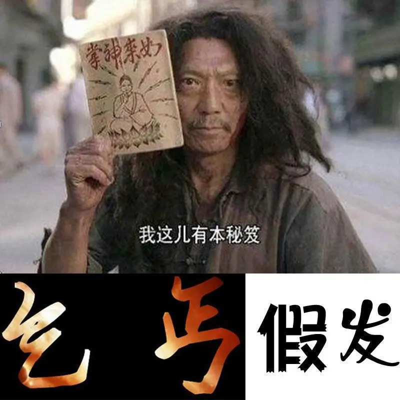 Tóc Giả Ăn xin, Tóc Giả Afro Hóa Trang, Tóc Thẳng Dài Màu Đen Cho Nam, Che Đầu Hoang Dã, Thích Hợp Biểu Diễn Sân Khấu, Tóc Giả Điên Rồ, Năm 2025 1