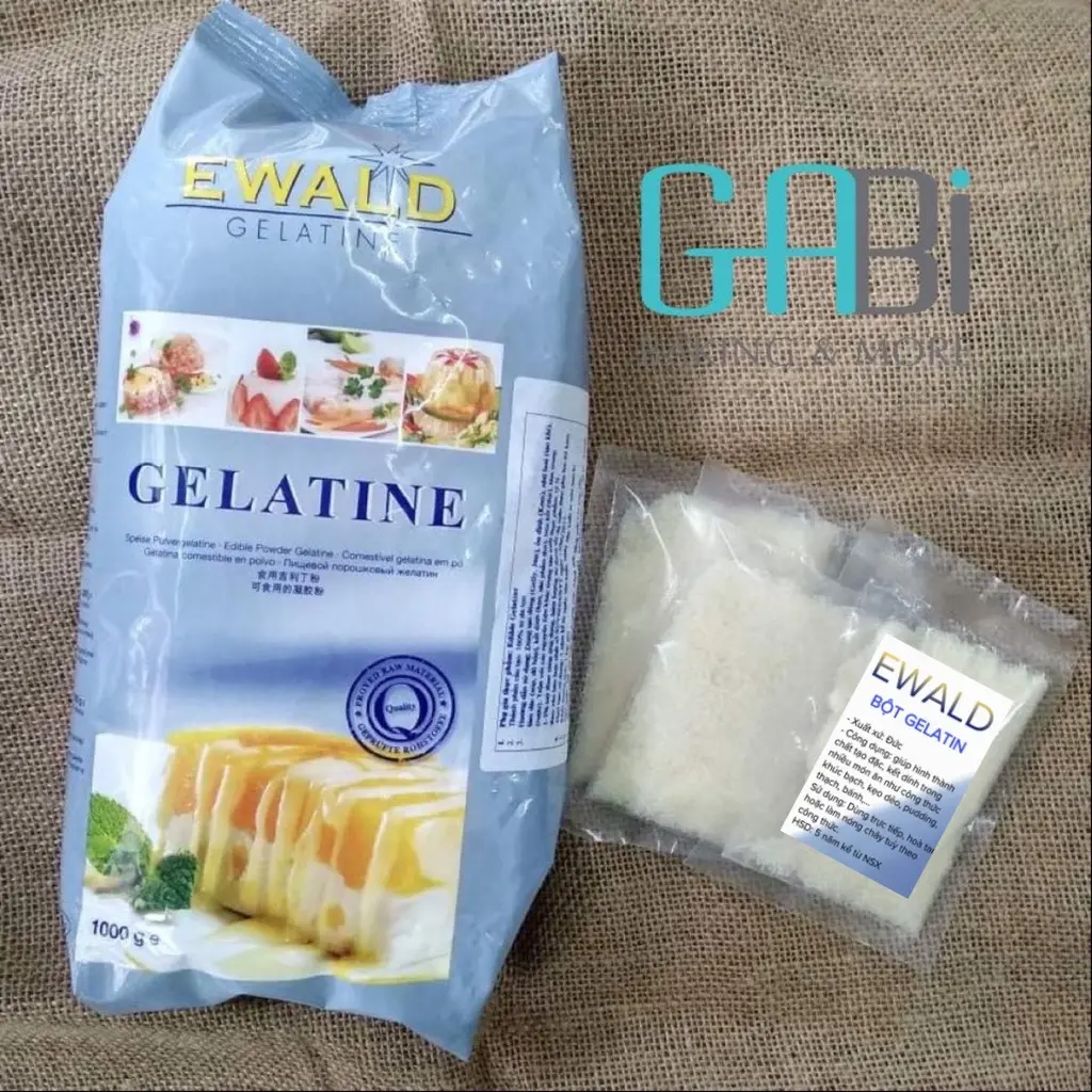 Gelatin Ewald Đức 20g/100g