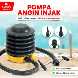 SPEEDS Pompa Injak Kaki Pompa Balon Manual Pompa Multifungsi Kolam Kasur Gymball Berkualitas Impor Super Bagus 016-12
