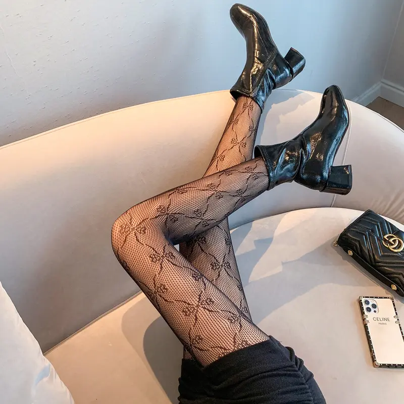 Tất lưới ĐA DẠNG quần hình ngôi sao, lưới quần hoa hồng, lưới quần nơ, lưới nhện kèm đai, lưới quần ô caro T11 5