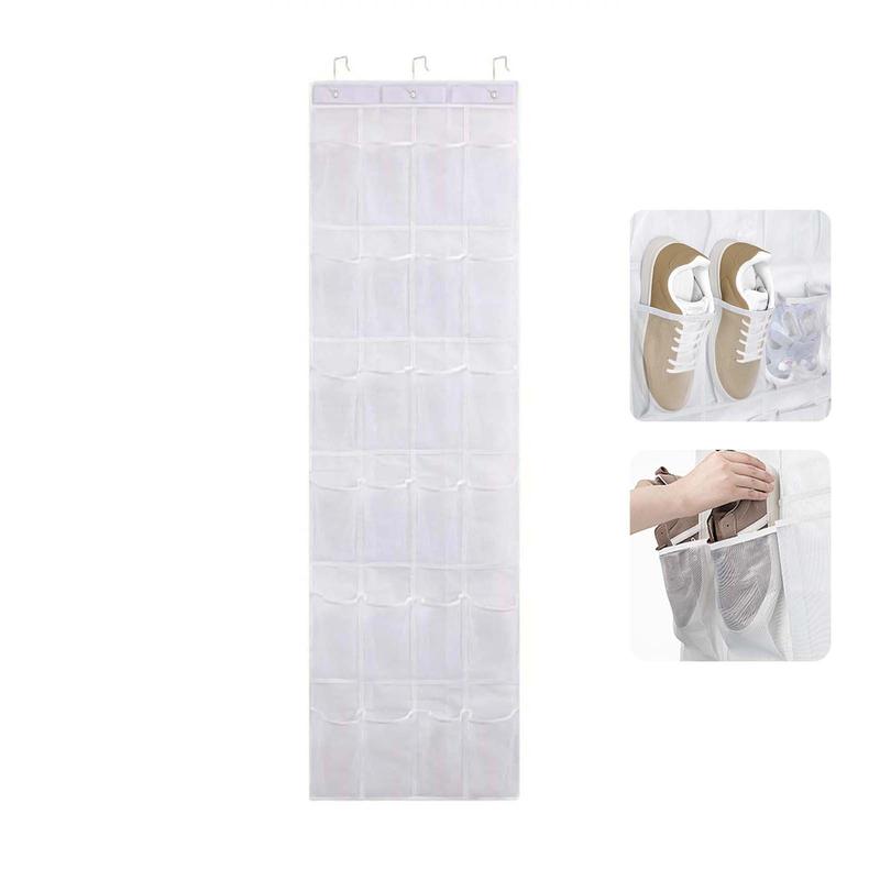 Multi Grid Hanging Storage Bag, 1 Count Foldable Breathable Shoe Storage Organizer, Space-saving Shoe Organizer, Cozy Home Accessories, Home Organizer for Closet Sundries, Bedroom Accessories, Room Accessories, Room Essentials 6