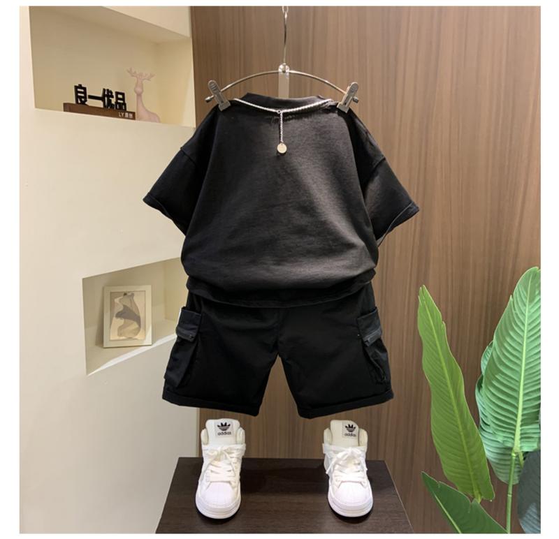 Product Introduction of Bộ Đồ Mùa Hè Cho Bé Trai, Cỡ Trung Bình Và Lớn, Quần Áo Ngắn Tay Ngầu Và Đẹp Trai, Phong Cách Phương Tây, Bộ Đồ Hai Mảnh, Mỏng, Thích Hợp Cho Bé Trai, Hàng Mới Về 2024 22
