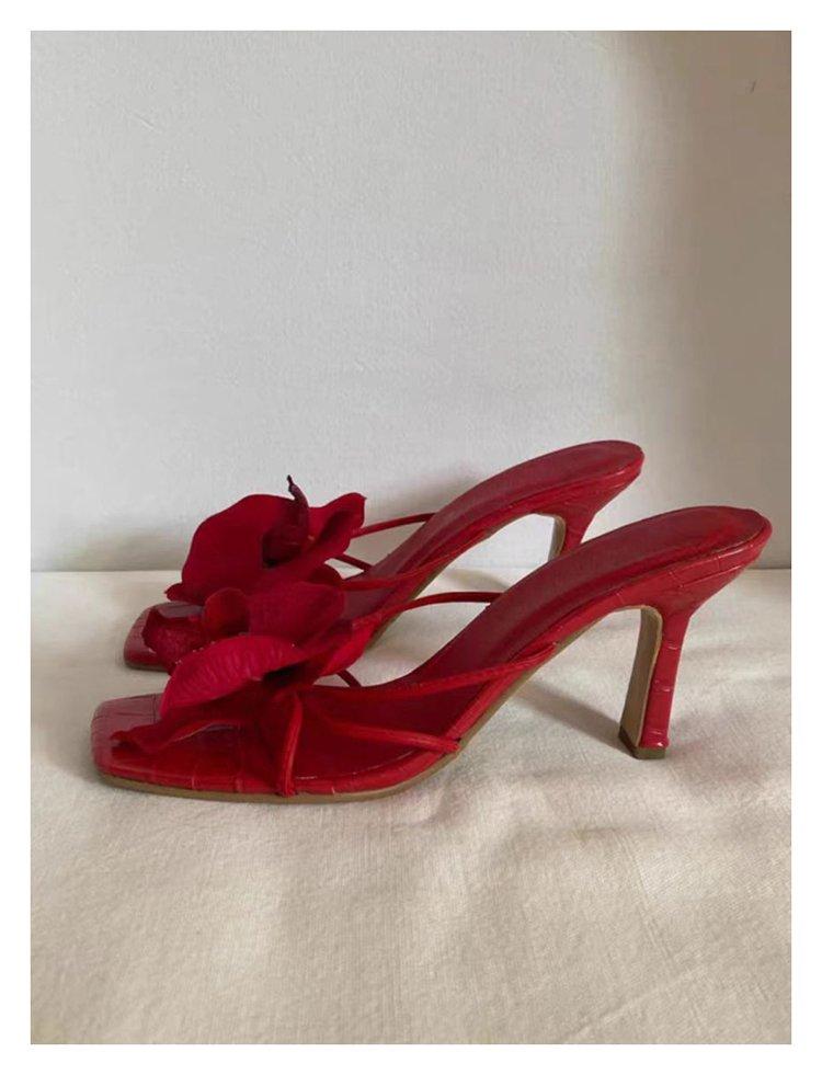Product Introduction of Women's heels stiletto Flower slip-on 23