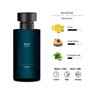 Aerostreet Parfum Manly Old Money Aroma Citrus Cedar Wood Coriander Leaf - Extrait De Parfum PF007 Parfum Pria