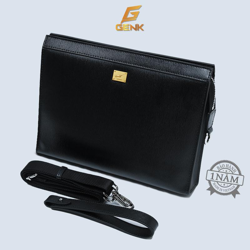 Ví Da Nam Cầm Tay - CLutch Nam Thương Hiệu Genk - GBD02