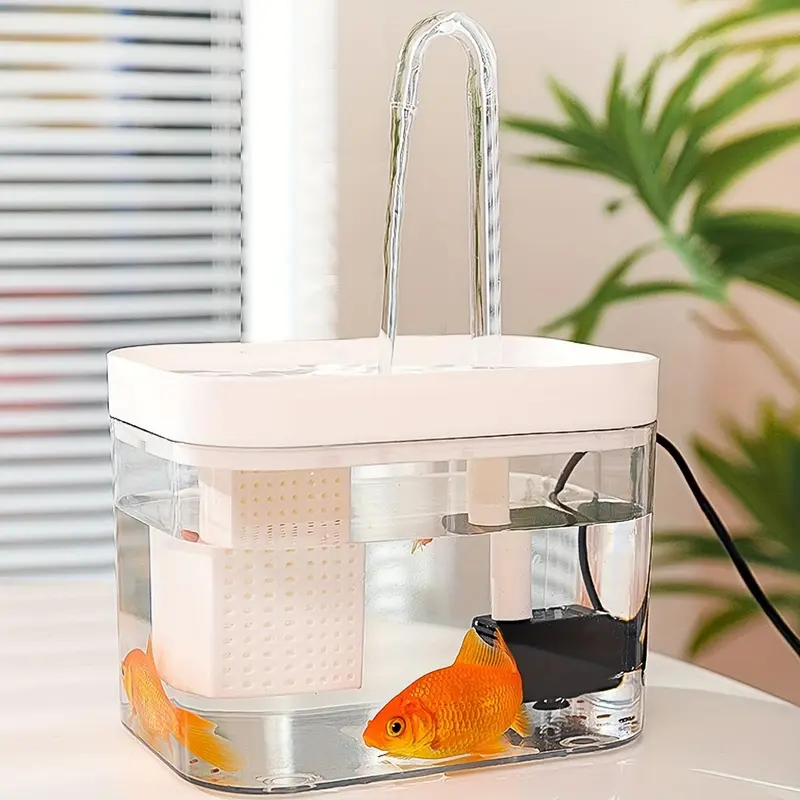 Pet Drinking Fountain, 1.5l Clear USB Rechargeable Automatic Water Bowl With Elbow, Feeding Supplies For Cats, Dogs & Birds 6