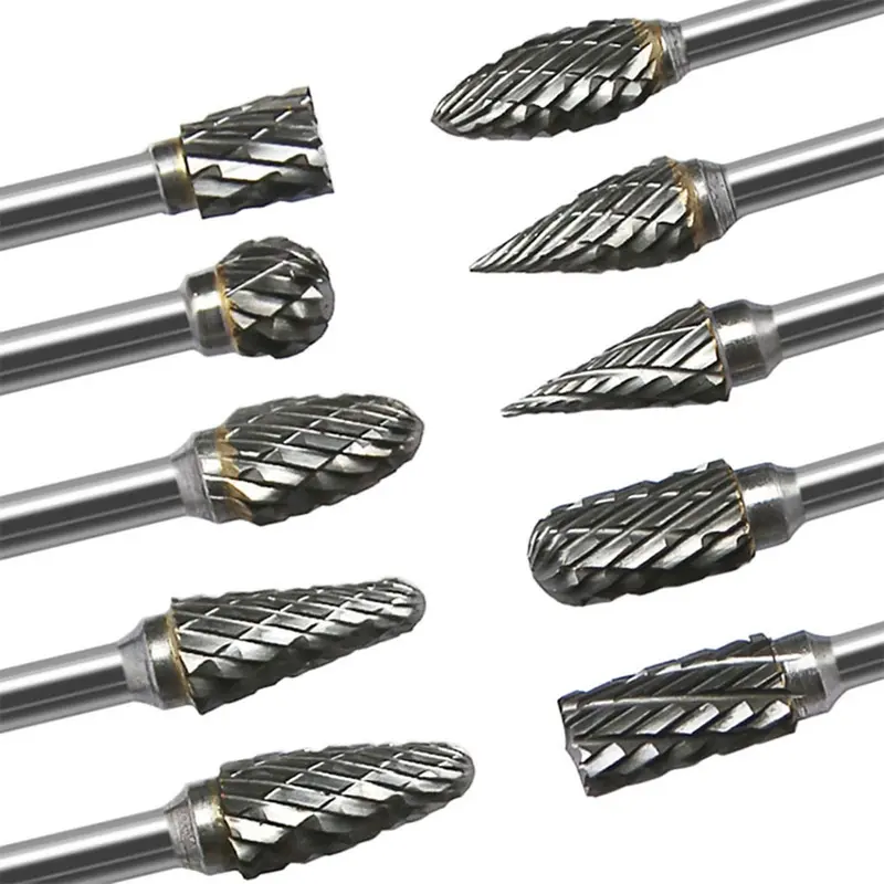Lưỡi dao cacbua vonfram, Máy mài khuôn chết khoan Quay, Mũi khắc, Cắt đôi, 1pc, 3x6mm 0