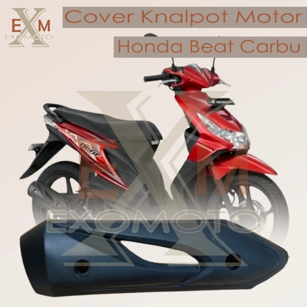 Cover Knalpot Honda Beat Karbu | Carbu | Tutup Knalpot Honda Beat Karbu Carbu Tameng Knalpot Honda Beat Karbu Carbu