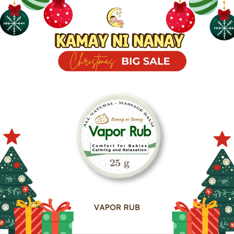 Product Introduction of Newly Improved Kamay ni Nanay Vapor Rub for Babies, Comfortable and Ease to Breathe Relief [25G] 18