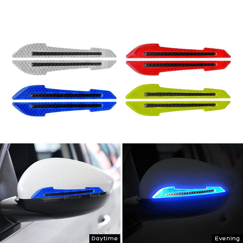 Product Introduction of 2pcs/set Car Rearview Mirror Reflective Sticker Safety Warning Reflective Sticker Car Rearview Mirror Decorative Strip 13