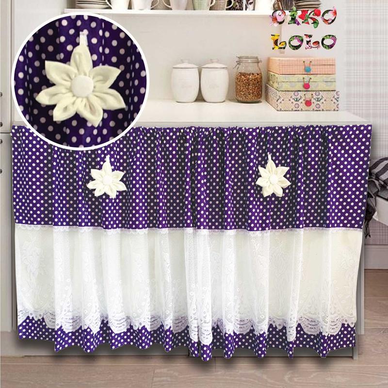 Product Introduction of Gorden Kolong Dapur Polkadot Renda Tengah Bunga 32