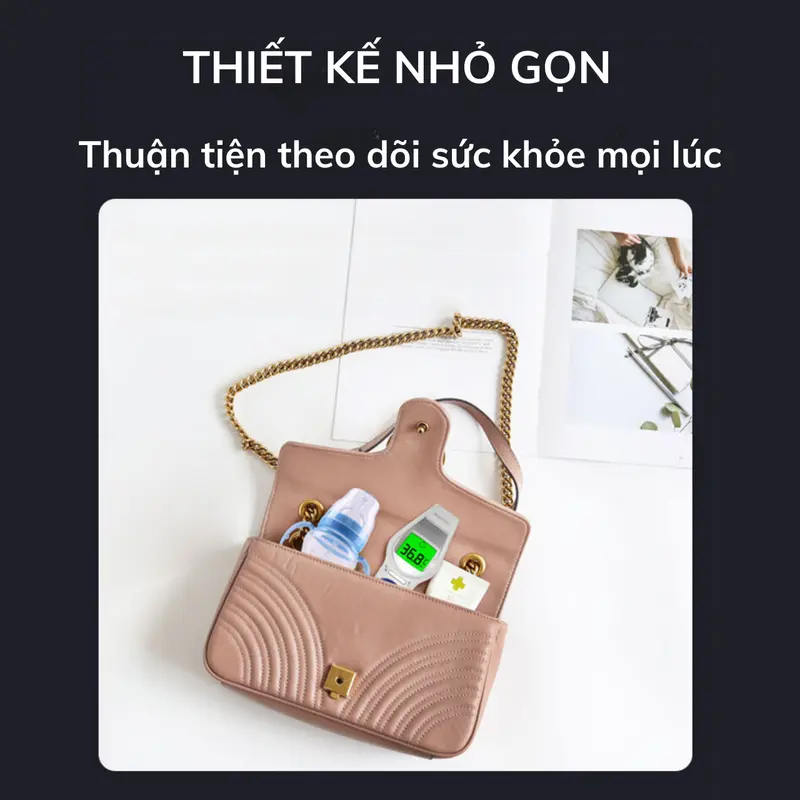 Nhiệt kế điện tử hồng ngoại ALPHAMED UFR106 thiết kế nhỏ gọn, độ chính xác cao, màn hình màu 4