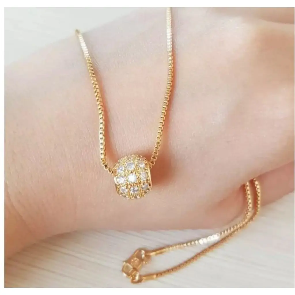 KALUNG TITANIUM MILANO LIONTIN BOLA GOLD WANITA kalung sayap penjaga hati kalung psht cowok