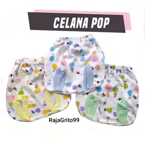 Celana Kacamata Bayi motif Tabur (Grosir 12pcs) / Celana Pop Tabur motif Halus Tebal