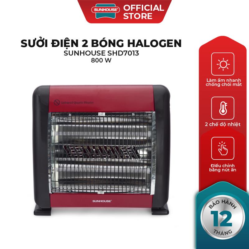 Sưởi điện hồng ngoại Sunhouse SHD7013 - Làm nóng nhanh - Tiết kiệm điện