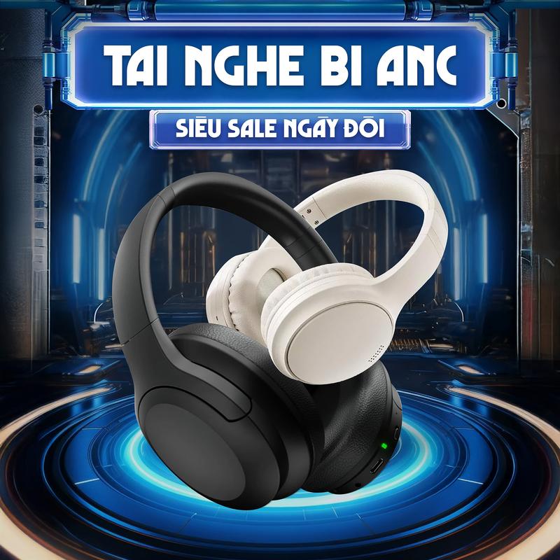 Tai nghe chụp tai Ulisten B1 ANC by Bonne TECHNOLOGIQUE , tai nghe bluetooth chụp tai chính hãng,  có mic đàm thoại , bảo hành 12 tháng ,Tai nghe gaming độ trễ thấp, ...[nhét tai, [nhét tai, nghe nhạc, earphone], earphone, kem, nghe nhạc]