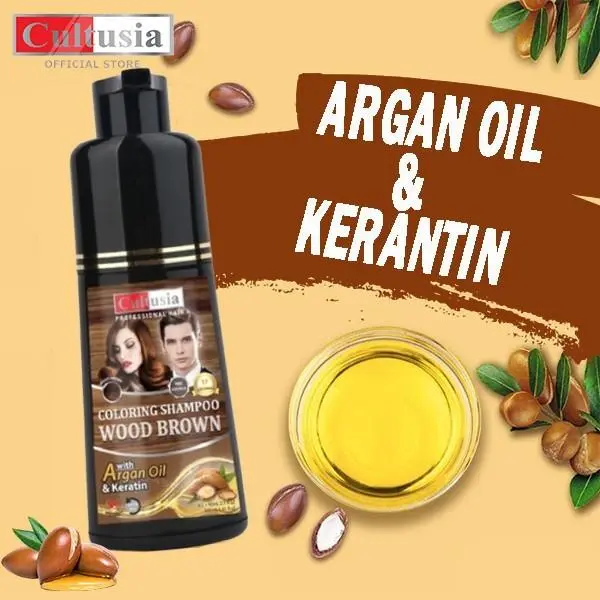 Cultusia Shampoo Penghilang Uban Original BPOM Argan Black 4