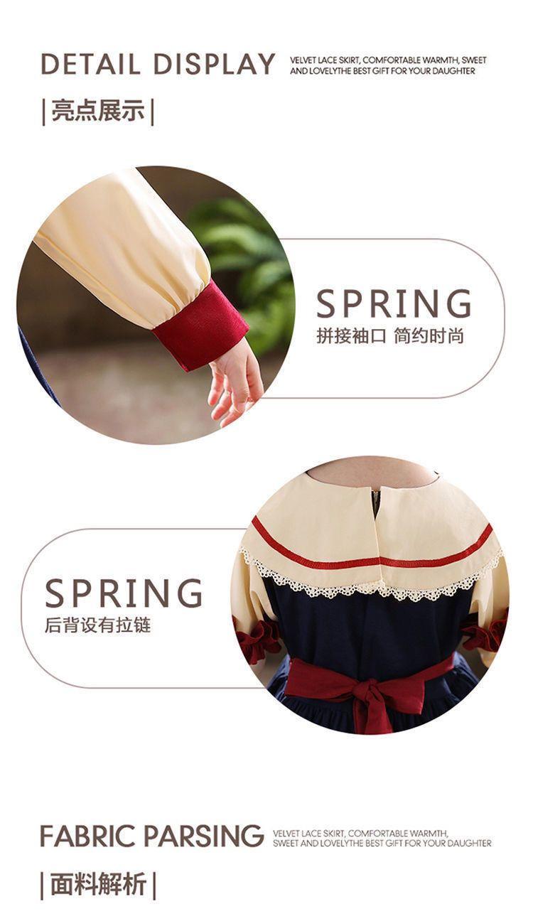 Product Introduction of Váy Công Chúa Lolita, Cho Bé Gái, Hàng Mới Về Năm 2024, Váy Dài Tay, Phong Cách Preppy, Thời Trang, Thích Hợp Cho Mùa Thu Và Mùa Đông, Quần Áo Trẻ Em, Quần Áo Mùa Thu 9