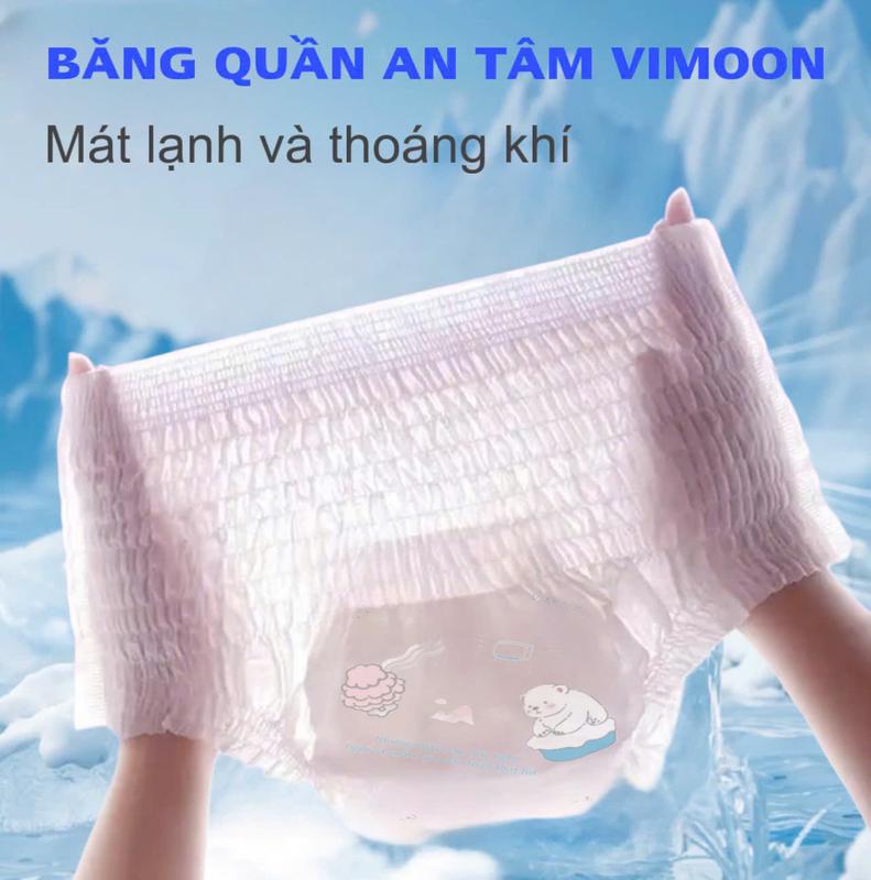 COMBO 4 GÓI (128 miếng) Băng Vệ Sinh Dạng Quần VIMOON (Mẫu mới) 3
