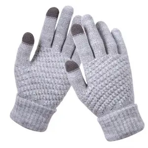 Sarung Tangan Rajut Musim Dingin Tebal Touchscreen Lembut Premium Gloves