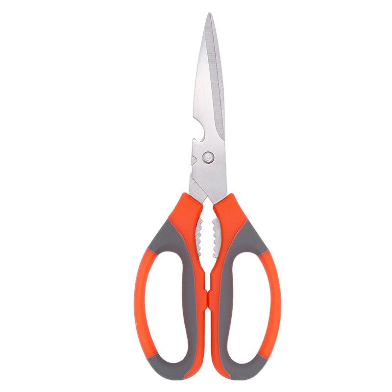 Product Introduction of Multifunctional Stainless Steel Sharp Fishing Cutting Household Multi Kitchen Scissors With Beer Opener Walnut Clip 9