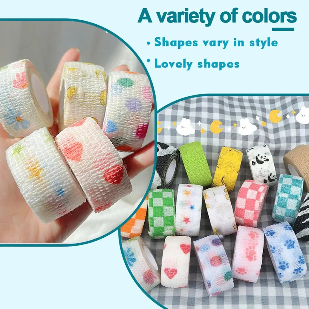 Non-woven Students Cartoon Can Love Finger Protection Self-adhesive Bandage Outdoor Sports Elastic Protective Bandage