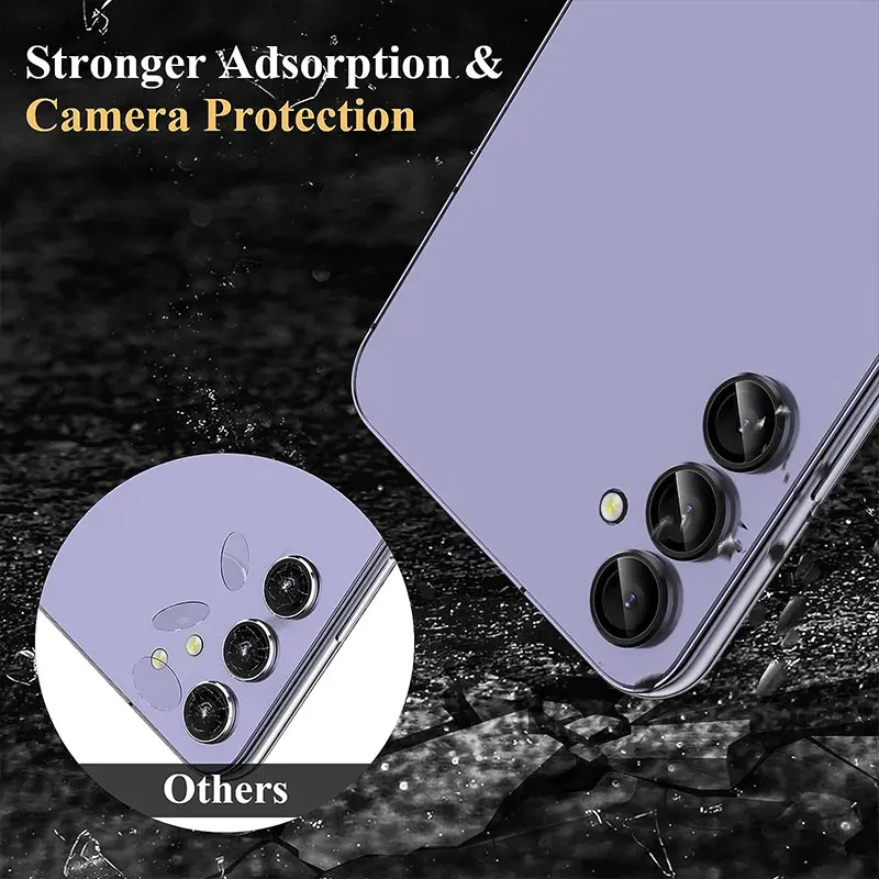 Pelindung Kamera Lens Protector For Samsung A55 A15 A35 A24 A25 A05 A05S A14 A34 A54 Flip 5 4G 5G S22 S23 Ultra S23 FE Plus Kaca Pelindung Lensa Camera Film Accessories 3