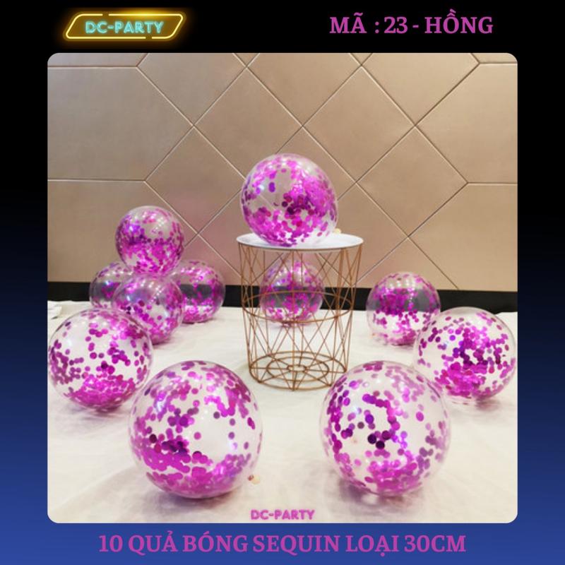Bóng Sequin 10 Bóng Trong Suốt Đựng Kim Tuyến Dùng Trang Trí Phòng Cưới Sinh Nhật Sự Kiện Siêu Đẹp Giá Rẻ Cao Su 2