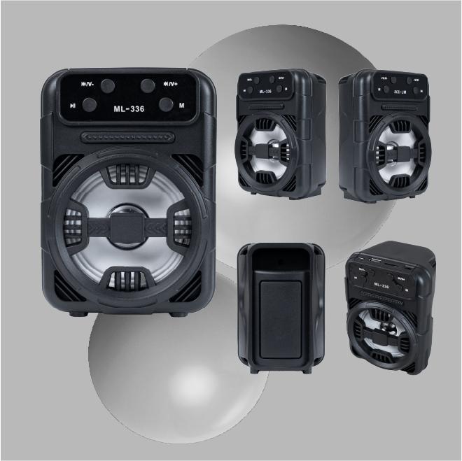 LOA BLUETOOTH ML336-BLACK, loa nghe nhạc mini thiết kế gọn nhẹ đẹp mắt- âm thanh chất lượng - bass ấm, âm hay, pin tốt[KOL/KOC]