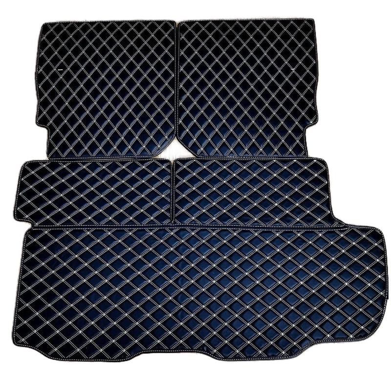  Lót cốp Veloz   Avanza + lưng ghế hàng 3 - Thảm da chống xước chống nước không mùi 