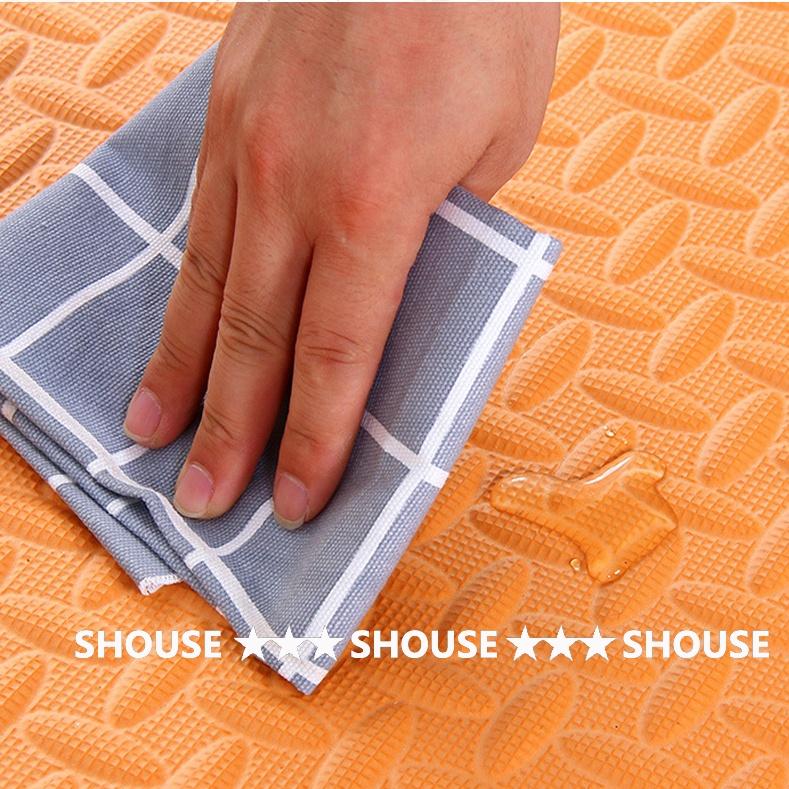 Thảm Xốp Ghép lót sàn 30x30 cm miếng dày 1cm tấm trải sàn cho bé vân gỗ gấp gọn xpe Đồ Chơi Kệ Chữ A 3