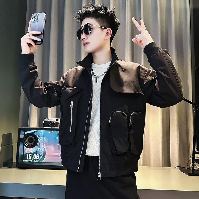 Áo khoác gió túi hộp phong cách Hàn dễ phối đồ GUSSET MEN AG05 2