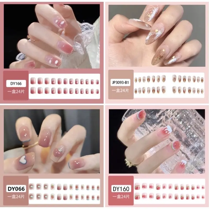 bộ 24 móng tay giả nhiều mẫu - Nail Thanh Tam