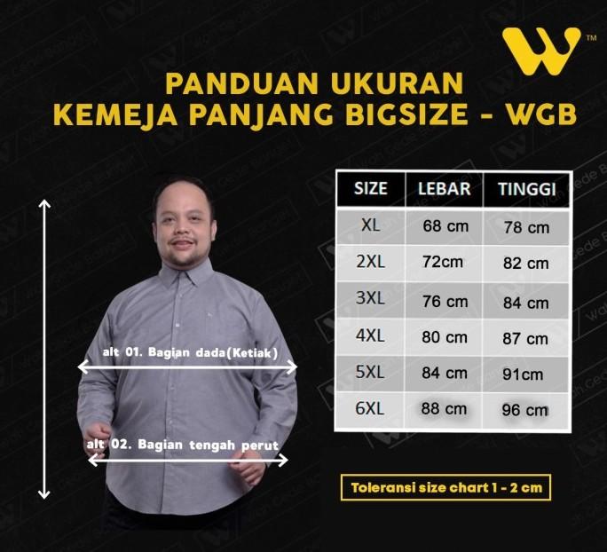 Product Introduction of Kemeja Pria Basic Jumbo Big Size Ukuran Besar XXL XXXL WGB Pendek 0