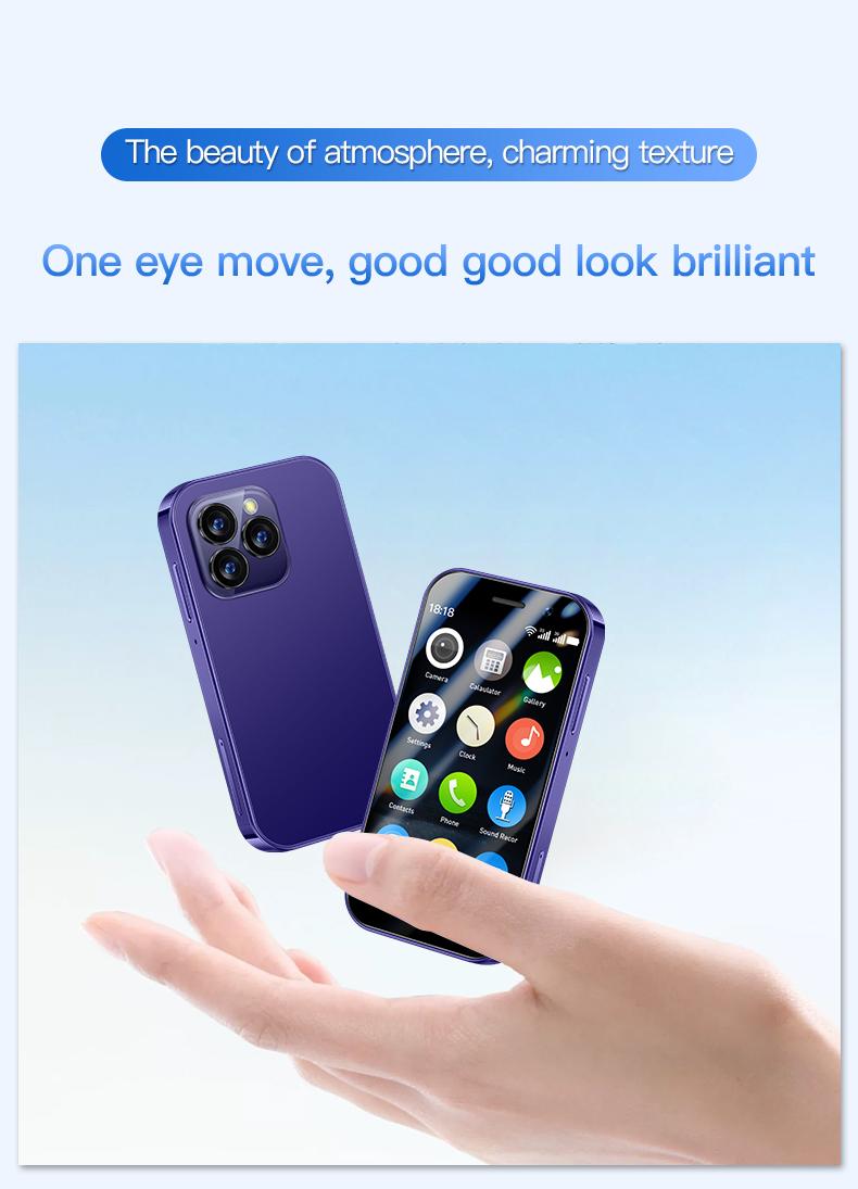 Product Introduction of Soyes xs17 3.0 "mini smart phone android9.0 Face ID 2GB RAM 16GB ROM dual SIM standby GPS 1950mAh 3g small phone mobile smartphone cellphone 10