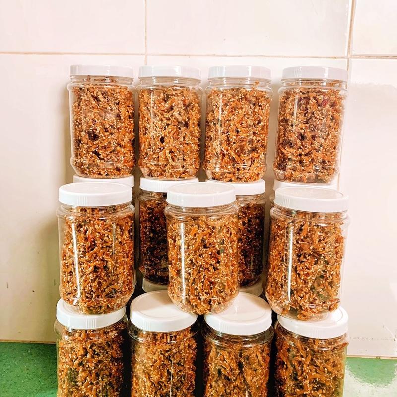 2 Hủ 400G ( Luôn Cả Hủ) Cá Cơm Rim Mè Vừng Vị Mặn Ngọt Cay Nhẹ - Ăn Vặt Cô Hai 3