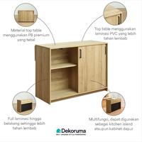 Gambar Dekoruma Suzu Kabinet Dapur dengan Meja / Kitchen Island Cabinet dari Dekoruma Official Store Kab. Bekasi 3 Tokopedia
