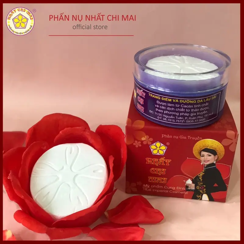 Phấn Nụ Hỗn Hợp Cao Cấp NHẤT CHI MAI TT3 15g - Phấn phủ trang điểm, ngừa mụn và dưỡng da dành cho mọi loại da 5