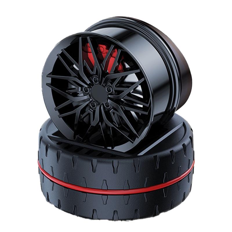 Product Introduction of Diffuser Solar Powered Rotating Car  Purifier Simulated Wheels Wheel shape 0