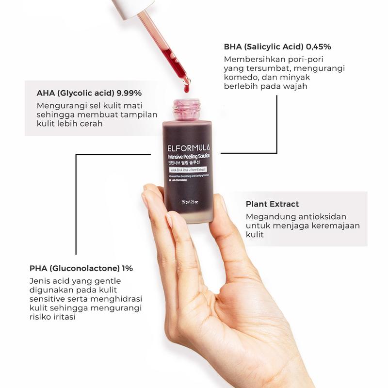 ELFORMULA Bundle 2pcs Intensive Peeling Solution - Peeling Serum with AHA BHA PHA 3