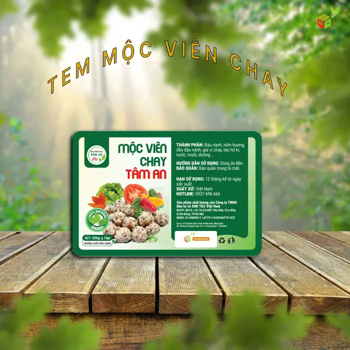 Tem 500g Mọc chay Tâm An - NPP An Bảo Nam